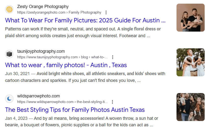 Blog about topics clients search